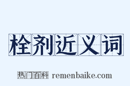 栓剂近义词是什么意思的图片